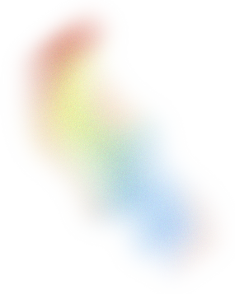 Glowy Gradient Abstract Brush Stroke Blob