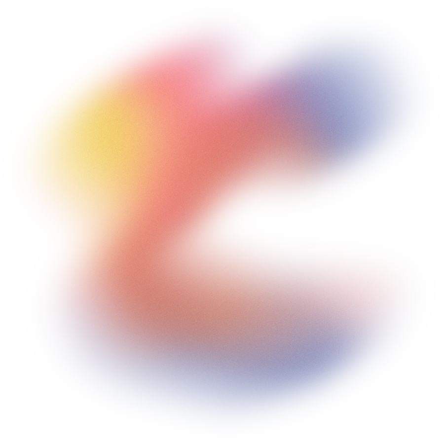 Glowy Gradient Abstract Brush Stroke Blob